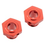 Arrma Wheel Hex Aluminum 17mm/13.6mm Red (2)