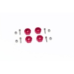 GPM Alu Hex Adapter 12mm Arrma 3S (4tk), punane