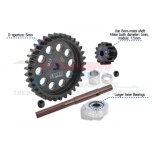GPM 40Cr Carbon Steel M1.5 Spur 33T + Motor gear 13T (X-MAXX, XRT)