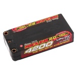 Gens ace Redline 2.0 Series 4200mAh 2S 7.6V 140C HardCase HV Shorty Lipo Battery Pack