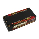 Gens ace Redline Series 5100mAh 7.6V 130C 2S2P HardCase HV Lipo Battery