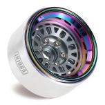 INJORA 1.9" Alumiiniumist Beadlock veljed, Offset -10mm, Titaanhall (4tk)