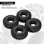 INJORA S5 Cling On 1.9" rehvid (120*42mm) (4tk)