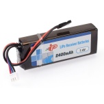 Intellect 2400mAh 7.4V RX LiPo Straight