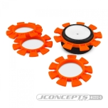 Jconcepts Satellite tire gluing rubber bands - orange - fits 1/10th, SCT and 1/8th buggy