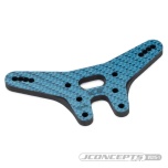 JConcepts RC10B7 -2mm Rear Shock Tower, Carbon Fiber, Blue