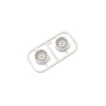 Mini-Z AWD Wheel Set, White - Wide 1.0 Ofset (2)
