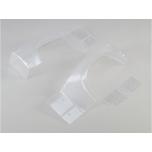 Losi Left and Right Rear Fender Set, Clear: Super Baja Rey