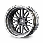 MST Drift wheels matt black/silver, changable offset (4pcs)