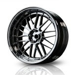 MST S-S LM changeable offset wheel set, chrome (4pcs)
