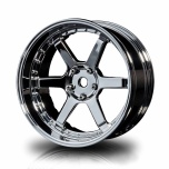 MST Drift veljed 6-spoke, hõbedane, muudetav offset (4 tk)