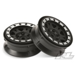 Proline Impulse 1.9" Black/Silver Plastic Internal Bead-Loc Wheels