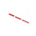 RUDDOG 3mm Washer Set Red (0.5mm/1.0mm/2.0mm) (4 each)