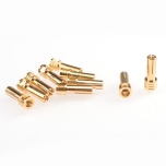 RUDDOG 5mm kullatud, jahutuspeaga bullet pistikud (10 tk)