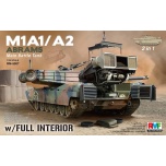 Ryefield Model 1/35 M1A1/A2 Abrams with Full Interior (2 in 1)