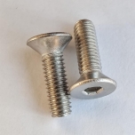 M3x10 flat head screw, stainless steel (2)