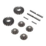 TLR Gear Set, G2 Gear Diff, Metal: 22