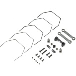 TLR Rear Sway Bar Set, Laydown: 22 4.0