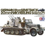 Tamiya 1:35 German 8ton Semitrack w/20mm Flakvierling Sd.Kfz. 7/1