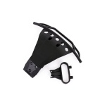 Bumper, front/ bumper mount, front (with LED mounts) (black) Slash 4X4