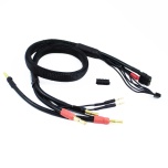 Ultimate Racing 2 x 2S Charge cable lead with XT60 - 4mm & 5mm Bullet Connector (60cm)