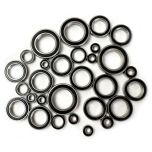 H-Speed stainless steel rubber shield ball bearing set for Traxxas X-Maxx/XRT (V2 - with oversize hubs) (29 pcs)