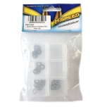 Spacer washers Di=4mm, 0,05; 0,1; 0,2; 0,3mm (4x10 pcs)