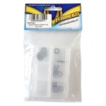 Spacer washers Di=5mm, 0,05; 0,1; 0,2; 0,3mm (4x10 pcs)