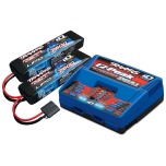 Traxxas Dual iD laadija (2972) + 2x 7600mAh 7.4V 2S 25C LiPo akud (2869X)