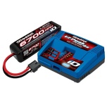 Traxxas Battery/Charger Completer Pack (EZ-Peak Plus 4S iD Charger & 6700mAh 4S LiPo)