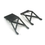Skid plates, front & rear (black)