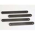 Camber link set (plastic/ non-adjustable) (front & rear) (black)
