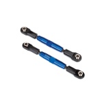 Camber links, front (TUBES blue-anodized, 7075-T6 aluminum, stronger than titanium) (83mm)