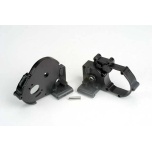 Gearbox halves (l&r) (must) koos idler gear võlliga