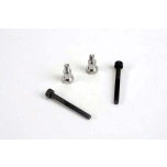 Shoulder screws, steering bellcranks (3x30mm cap-head ) (2)/ draglink shoulder screws (chrome) (2)