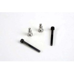 Shoulder screws, steering bellcranks (3x30mm cap-head ) (2)/ draglink shoulder screws (chrome) (2)