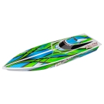 Traxxas Blast brushed boat + battery+12V DC charger, Green