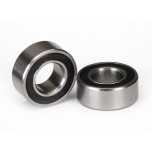 Ball bearings, black rubber sealed (5x10x4mm) (2)