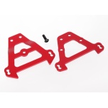 Bulkhead tie bars, front & rear (red-anodized aluminum)