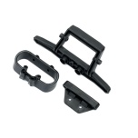 Bumper, rear/ bumper mount (Rustler 4X4)