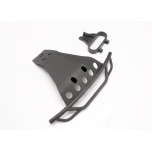 Bumper, front/ bumper mount, front (black) Slash 4X4