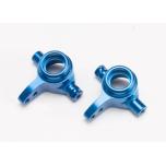 Traxxas Steering blocks 6061 Alu, blue anodized