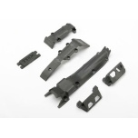 Skidplate set, front (1)/ rear (1)/ transmission (1)/ steering servo
guards (2) / steering servo cover plate (1)