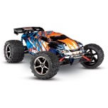 TRAXXAS E-Revo 4WD RTR 1/16 (harjadega mootor) + aku ja 12V-Laadija, Oranž/Sinine