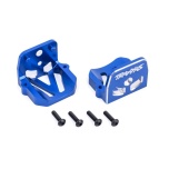 Motor mounts 6061-T6 alu (front and rear)/ pins (2), Blue