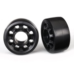 Wheels, wheelie bar (2)/ axles, wheelie bar (2)/ 10x15x4 plastic bushings (4) (for #7776, 8976, or 9576 wheelie bar)