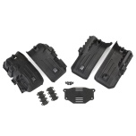 Fenders, inner, front & rear (2 each)/ rock light covers (8)/ battery plate/ 3x8 flat-head screws (4), TRX-4