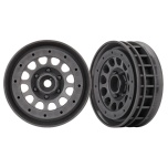 Traxxas Wheels, Method 105 1.9" (charcoal gray, beadlock) (beadlock rings sold separately)