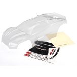 Traxxas E-Revo (vers 2018) body, clear+ decal sheet