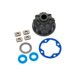 Carrier, differential (heavy duty)/ x-ring gaskets (2)/ ring gear gasket/ spacers (4)